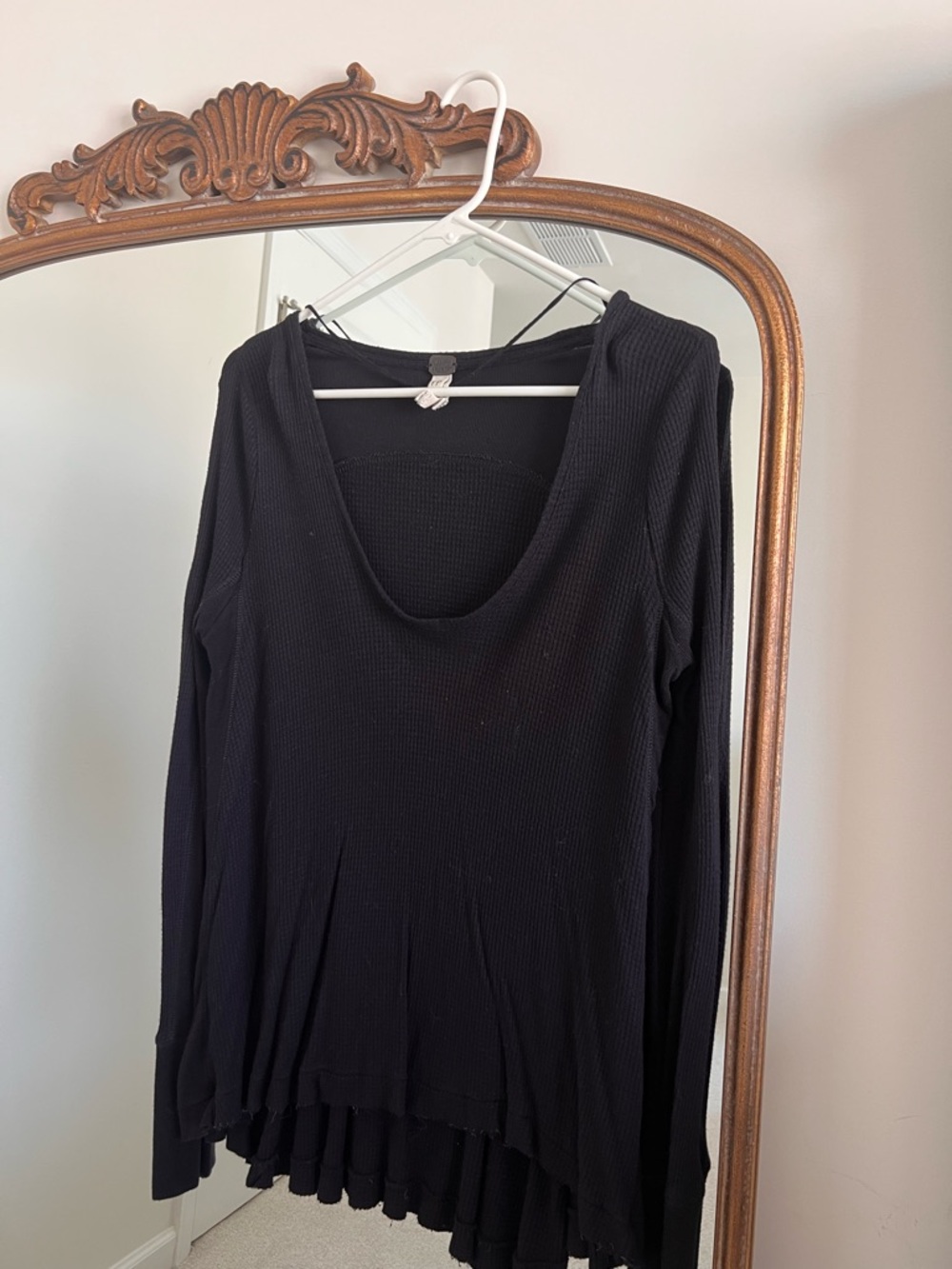 We The Free Black Long Sleeve Thermal Top